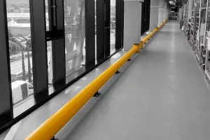 Žlutá bezpečnostní zábrana TB 260 - délka 75 cm, výška 26 cm