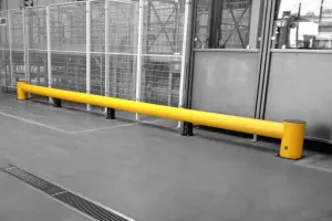 Žlutá bezpečnostní zábrana TB 400 - průměr 20 cm, délka 75 cm, výška 41 cm
