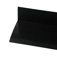 Černá plastová (PVC) protiskluzová schodová hrana F600 - délka 150 cm, šířka 8,2 cm, výška 4,5 cm