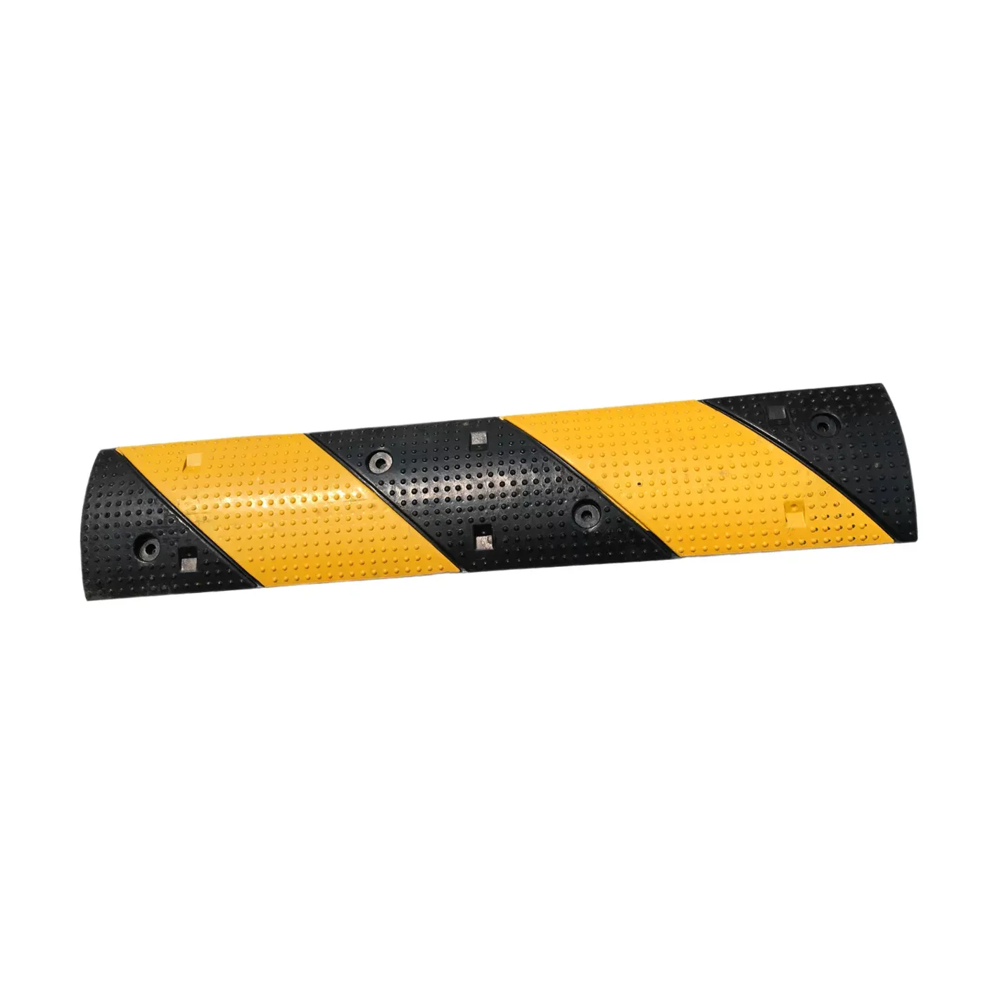 Černo-žlutý gumový zpomalovací práh FLOMA SB92 - délka 100 cm, šířka 20 cm, výška 3 cm