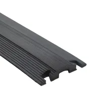 Černý gumový kabelový most (1x15x35) FLOMA CPR69 - délka 100 cm, šířka 13,5 cm, výška 2 cm