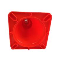 Oranžový plastový (PVC) dopravní reflexní kužel FLOMA CF46 - délka 36 cm, šířka 36 cm, výška 70 cm