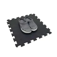 Gumová zátěžová podlaha (puzzle - střed) FLOMA RT25 - délka 49,5 cm, šířka 49,5 cm, výška 1,5 cm