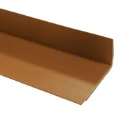 Hnědá plastová (PVC) protiskluzová schodová hrana F560 - délka 150 cm, šířka 8,2 cm, výška 4,5 cm