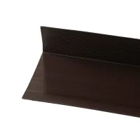 Hnědá plastová (PVC) protiskluzová schodová hrana F545 - délka 150 cm, šířka 8,2 cm, výška 4,5 cm