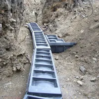 Plastový kabelový žlab do země FLOMA UCP20 - délka 104 cm, šířka 35 cm, výška 31 cm