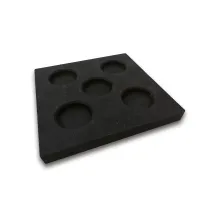 Plastový podkládací blok "4P" FLOMA PC10 - délka 23,8 cm, šířka 23,8 cm, výška 2,6 cm