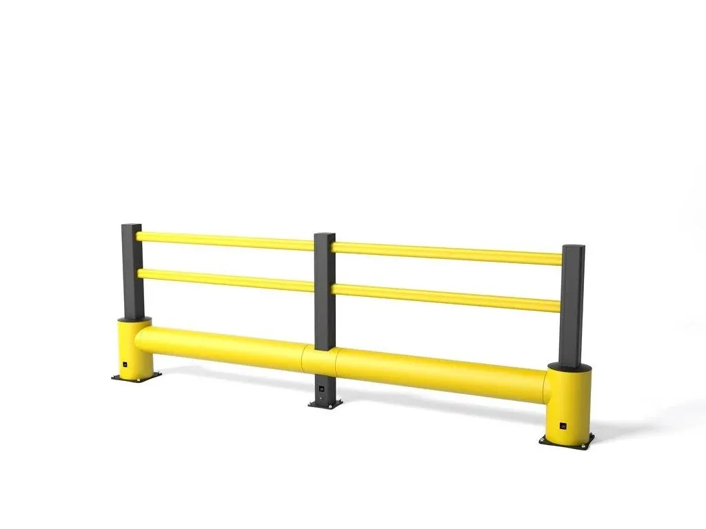 Žlutá bezpečnostní zábrana TB 400 Plus - délka 75 cm, výška 115 cm