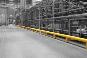 Žlutá bezpečnostní zábrana TB 550 - délka 75 cm, výška 60 cm