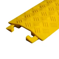 Žlutý plastový kabelový most (1x15x40) FLOMA CPR44 - délka 100 cm, šířka 13 cm, výška 2 cm