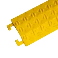 Žlutý plastový kabelový most (1x15x40) FLOMA CPR44 - délka 100 cm, šířka 13 cm, výška 2 cm