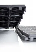 Černá plastová terasová zahradní dlažba - délka 40 cm, šířka 40 cm, výška 2 cm