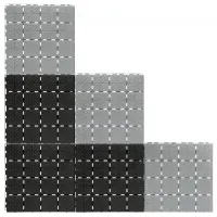 Černá plastová terasová zahradní dlažba - délka 40 cm, šířka 40 cm, výška 2 cm