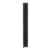 Černo-žlutá gumová ochrana rohů zdí, stěn FLOMA WP41 - délka 120 cm, šířka 10 x 10 cm, tloušťka 1 cm