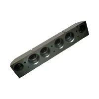 Černo-žlutý gumový parkovací reflexní doraz FLOMA - délka 57 cm, šířka 11,5 cm, výška 8 cm