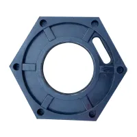 Červený plastový (PE) sloupek s gumovým podstavcem FLOMA BWB91 - průměr 24 cm, výška 110 cm