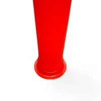 Červený plastový (PE) sloupek s gumovým podstavcem FLOMA BWB91 - průměr 14 cm, výška 74 cm