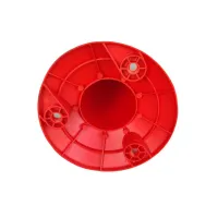 Červený plastový (PU) reflexní sloupek FLOMA BPD41 - průměr 8 cm, výška 45 cm