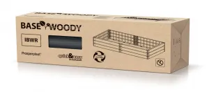 Hnědý plastový vyvýšený stohovatelný záhon GH68 - délka 149,2 cm, šířka 75,6 cm, výška 25 cm