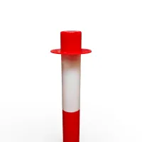 Bílo-červený plastový skládací sloupek FLOMA BC58 - průměr 4 cm, výška 90 cm