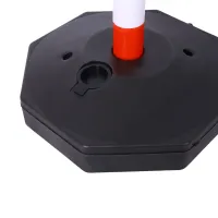 Bílo-červený plastový skládací sloupek FLOMA BC58 - průměr 4 cm, výška 90 cm