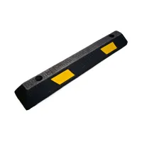 Černo-žlutý gumový parkovací doraz FLOMA WS23 - délka 90 cm, šířka 15 cm, výška 10 cm Černo-žlutý gumový parkovací doraz FLOMA WS23 - délka 90 cm, šířka 15 cm, výška 10 cm