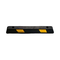 Černo-žlutý gumový parkovací doraz FLOMA WS23 - délka 90 cm, šířka 15 cm, výška 10 cm Černo-žlutý gumový parkovací doraz FLOMA WS23 - délka 90 cm, šířka 15 cm, výška 10 cm