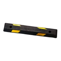 Černo-žlutý gumový parkovací doraz FLOMA WS23 - délka 90 cm, šířka 15 cm, výška 10 cm Černo-žlutý gumový parkovací doraz FLOMA WS23 - délka 90 cm, šířka 15 cm, výška 10 cm