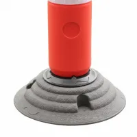 Červený plastový (PE) reflexní sloupek FLOMA BPD93 - průměr 10 cm, výška 50 cm