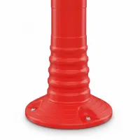 Červený plastový (TPU) reflexní sloupek FLOMA BPD66 - průměr 8 cm, výška 45 cm