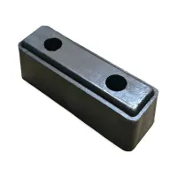 Gumový doraz na nákladní vozidla, návěsy FLOMA TB42 - délka 25 cm, šířka 8 cm, tloušťka 9 cm