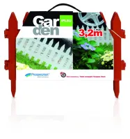 Hnědý zahradní venkovní plůtek GC22 - délka 322 cm, výška 35 cm