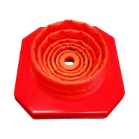 Oranžový skládací dopravní reflexní kužel FLOMA - délka 24 cm, šířka 24 cm, výška 45 cm