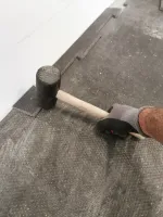 Plastová hladká kuličková puzzle podlahová deska FLOMA RePVC T621P - délka 116 cm, šířka 78 cm, výška 1,2 cm