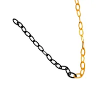 Černo-žlutý plastový (PP) vymezovací řetěz FLOMA TC87 - průměr 0,6 cm, délka 25 m