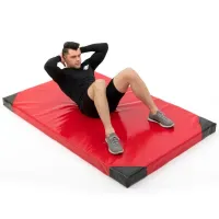 Červená žíněnka (tvrdost T90) GYMAT 04 - délka 200 cm, šířka 120 cm, výška 5 cm