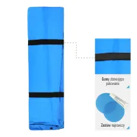 Modrá samonafukovací karimatka NILS CAMP NC4060 - délka 186 cm, šířka 130 cm, výška 3 cm