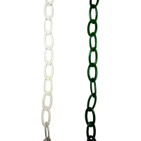 Zeleno-bílý plastový (PP) vymezovací řetěz FLOMA TC87 - průměr 0,6 cm, délka 25 m
