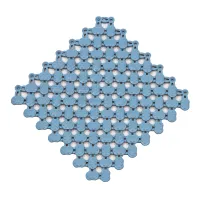 Černá bazénová rohož FLOMA SP20 - délka 21,7 cm, šířka 21,7 cm, výška 0,8 cm
