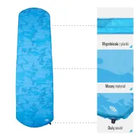 Modrá samonafukovací karimatka NILS CAMP NC4062 - délka 195 cm, šířka 60 cm, výška 5 cm