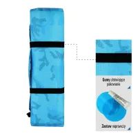 Modrá samonafukovací karimatka NILS CAMP NC4062 - délka 195 cm, šířka 60 cm, výška 5 cm