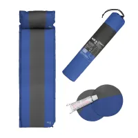 Modrá samonafukovací karimatka NILS CAMP NC4349 - délka 193 cm, šířka 58 cm, výška 3 cm