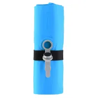 Modrá turistická nafukovací karimatka NILS CAMP NC4007 - délka 240 cm, šířka 60 cm, výška 5 cm