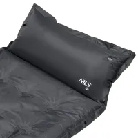 Šedá samonafukovací karimatka NILS CAMP NC4018 - délka 188 cm, šířka 66 cm, tloušťka 3,5 cm