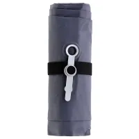 Šedá turistická nafukovací karimatka NILS CAMP NC4006 - délka 190 cm, šířka 58 cm, výška 5 cm