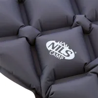 Šedá turistická nafukovací karimatka NILS CAMP NC4006 - délka 190 cm, šířka 58 cm, výška 5 cm