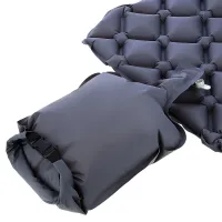 Šedá turistická nafukovací karimatka NILS CAMP NC4006 - délka 190 cm, šířka 58 cm, výška 5 cm