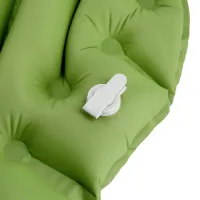 Zelená turistická nafukovací karimatka NILS CAMP NC4005 - délka 193 cm, šířka 56 cm, výška 5,5 cm