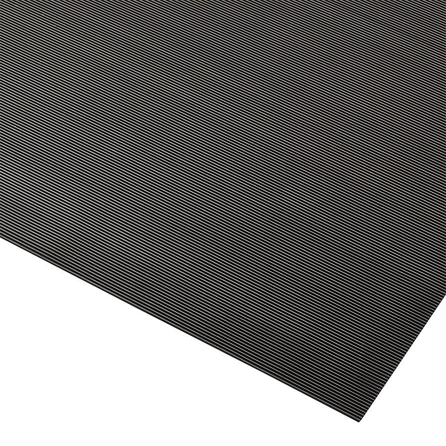 Černá antistatická protiskluzová průmyslová rohož Rib ‘n’ Roll - délka 150 cm, šířka 120 cm, výška 0,3 cm F