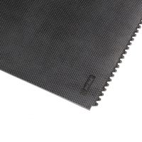 Černá gumová extra odolná rohož Slabmat Carré - 91 x 91 x 1,3 cm